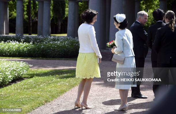 President of the Republic of Finland Sauli Niinistö and Mrs Jenni Haukio host Crown Prince Akishino and Crown Princess Kiko of Japan at the...