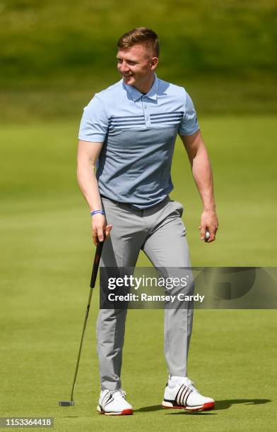 Galway hurler Joe Canning during the Pro-Am round ahead of the Dubai Duty Free Irish Open at Lahinch Golf Club in Lahinch, Co. Clare, Ireland.