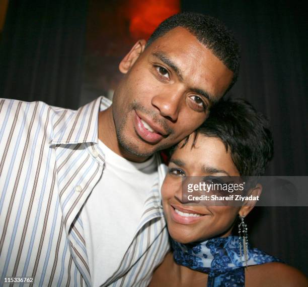 Allan Houston and Tammy Houston during Allen Houston Retirement Party at Supper Club in New York City, New York, United States.