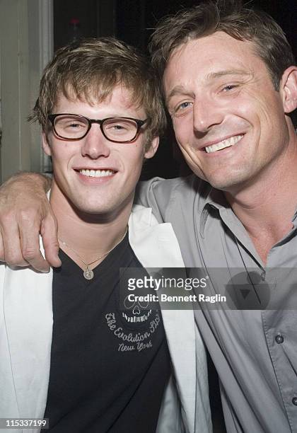Zach Roerig and David Chisum during The 18th Annual Daytime Emmys Pre-Party Hosted by Marcia Tovsky at Nikki Midtown in New York City, New York,...
