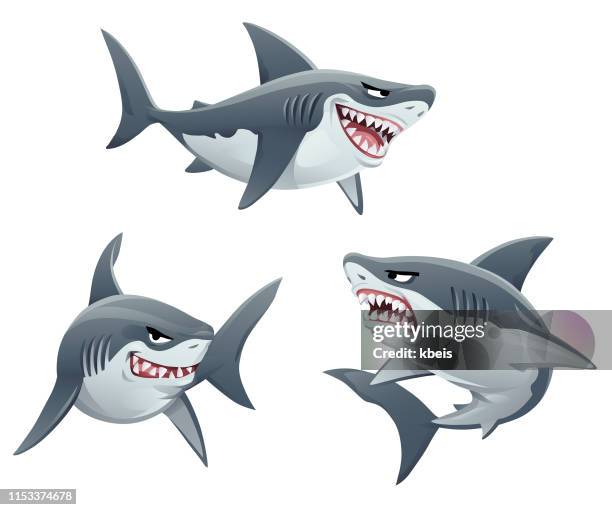 ilustrações de stock, clip art, desenhos animados e ícones de sharks - tail