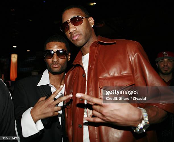 Chosen Wilkins and Tracy McGrady during NBA Players Association Gala at Convention Center in Houston, Texas, United States.