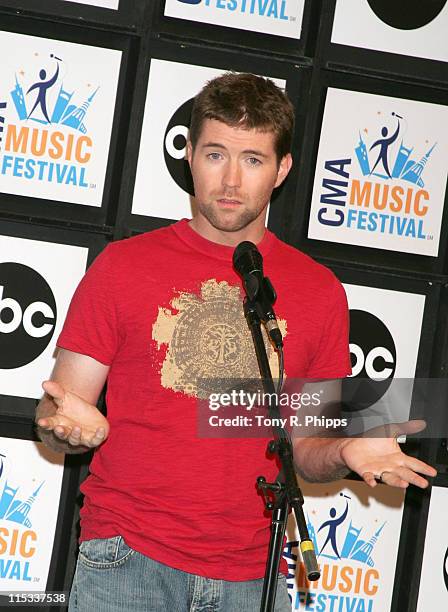 Josh Turner during CMA Music Festival Fan Fair 2007 - Saturday Night Press Conference in Nashville, Tennessee, United States.