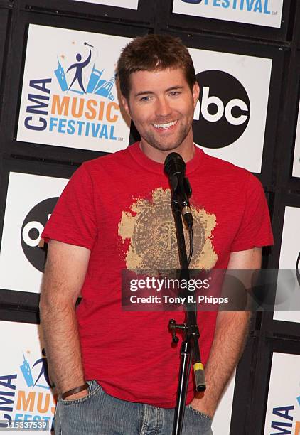 Josh Turner during CMA Music Festival Fan Fair 2007 - Saturday Night Press Conference in Nashville, Tennessee, United States.