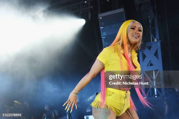 Cardi B performs at Summer Jam 2019 at MetLife Stadium on June 02, 2019 in East Rutherford, New Jersey.