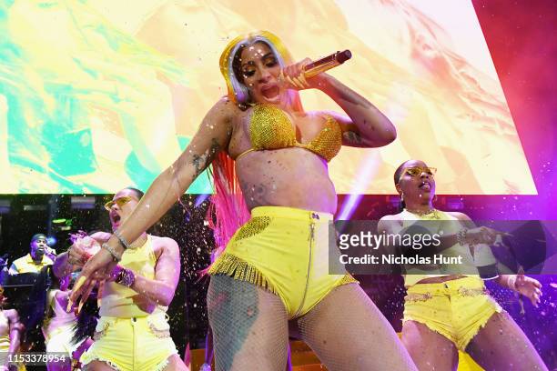 Cardi B performs at Summer Jam 2019 at MetLife Stadium on June 02, 2019 in East Rutherford, New Jersey.