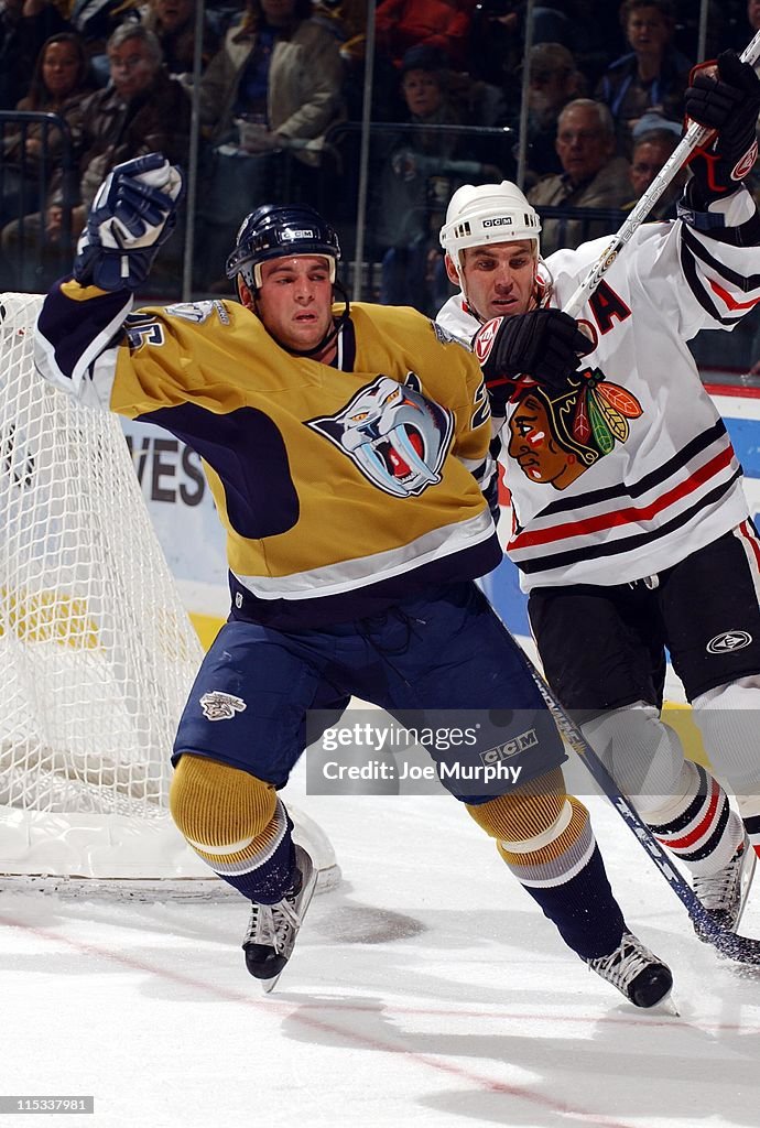 Chicago Blackhawks vs Nashville Predators - October 25, 2005