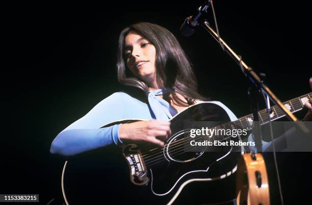 Emmylou Harris performing at Tanglewood in Lenox MA on September 4,1977.