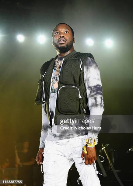 Meek Mill performs at Summer Jam 2019 at MetLife Stadium on June 02, 2019 in East Rutherford, New Jersey.