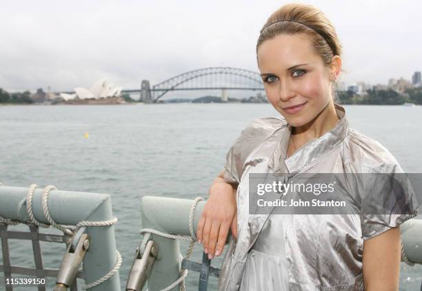 Saskia Burmeister during Channel Nine Launches Sea Patrol at Garden Island in Sydney, NSW, Australia.