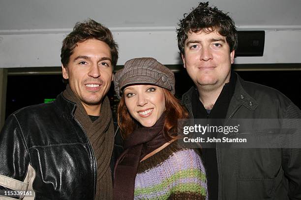 Michael Falzon,Sharyn Winney and Cameron Neil during Launch of SPAARTAN Award and Digi SPAA 2007 at East Village in Sydney, NSW, Australia.