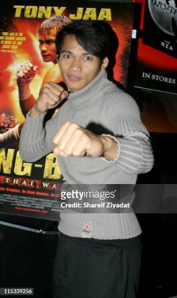 Tony Jaa during "Ong-Bak" New York City Screening - After Party at Lot 61 in New York City, New York, United States.