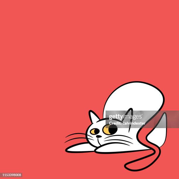 cute cat drawing - kittens playing together stock illustrations