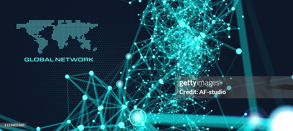 Additonal Network Types Background Image Abstract Network Background High-Res Vector Graphic - Getty Images
