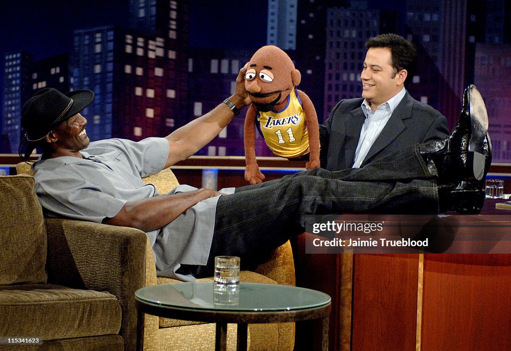 Karl Malone, Meinhardt Raabe and The Dan Band Visit "Jimmy Kimmel Live" - April 11, 2005