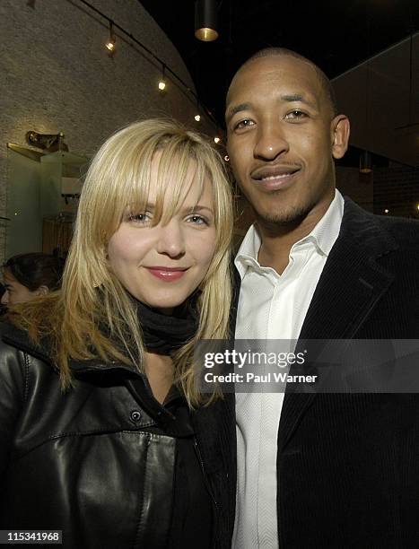 Actress Jordana Spiro of the show My Boys and Chicago Bulls guard Chris Duhon attend the Vogue and UGG Australia Store Opening on October 11, 2007 in...