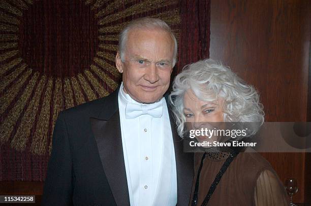 Buzz Aldrin and wife Lois Aldrin during Jr. Philharmonic Orchestra 68th Anniversary Concert Spectacular at Dorothy Chandler Pavilion in Los Angeles,...