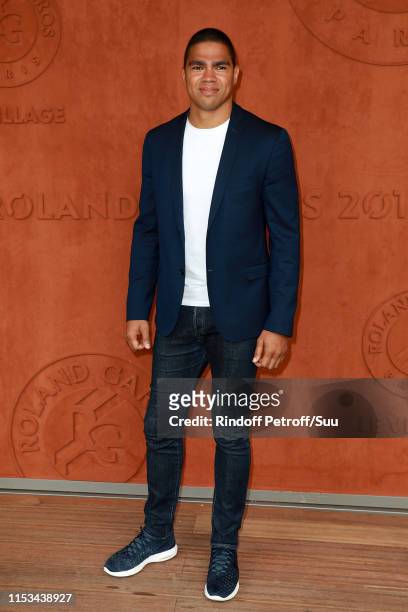 Daniel Narcisse attends the 2019 French Tennis Open - Day Nine at Roland Garros on June 03, 2019 in Paris, France.