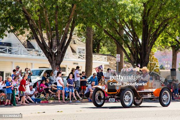 kanab independence day parade - small town america stock pictures, royalty-free photos & images