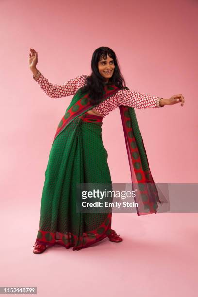 portrait of an indian women dancing - indian culture background stock pictures, royalty-free photos & images