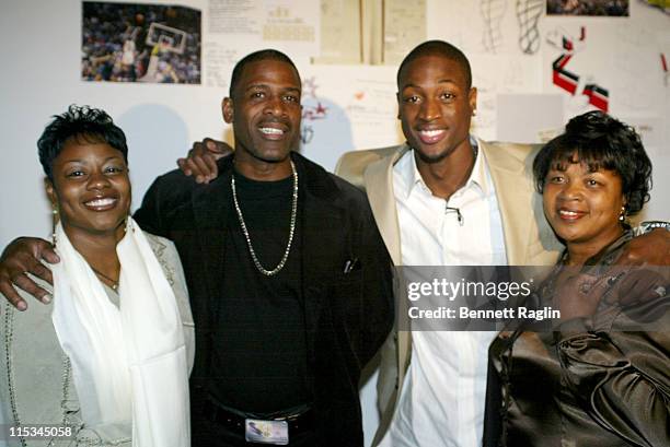 Dwyane Wade and Family during Launch Party To Celebrate NBA All-Star Dwyane Wade And His New Converse Signature Shoe "Wade" at Splashlight Studios in...