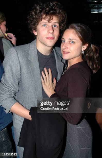 Jesse Eisenberg and Anna Strout during "Sarah Silverman: Jesus is Magic" Premiere - After Party at Rock Candy in New York City, New York, United...