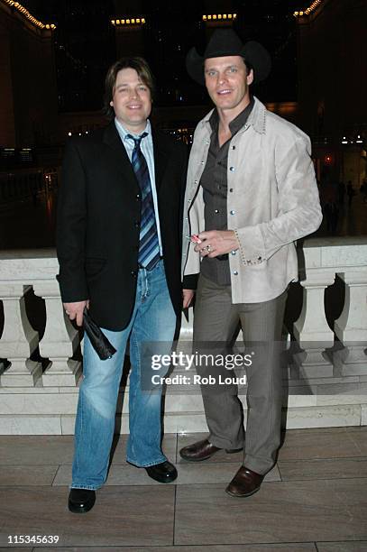 Scot Sherrod and Lane Turner during The 39th Annual CMA Awards - Warner Bros. After Party at Metrazur in New York, New York, United States.