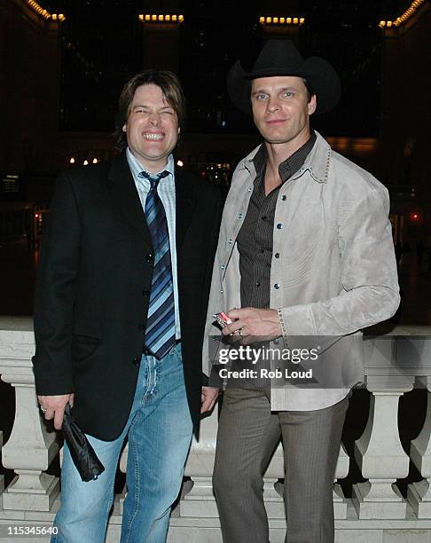 Scot Sherrod and Lane Turner during The 39th Annual CMA Awards - Warner Bros. After Party at Metrazur in New York, New York, United States.