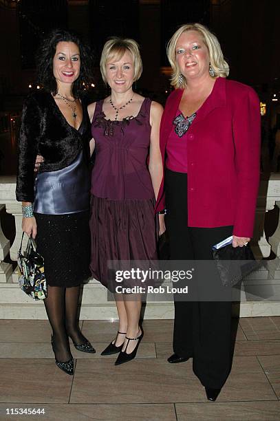 Andrea Wells, Kim Kosak and Beth Oliver during The 39th Annual CMA Awards - Warner Bros. After Party at Metrazur in New York, New York, United States.