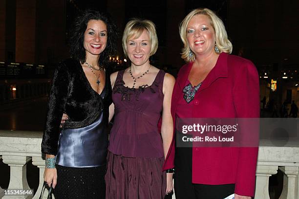 Andrea Wells, Kim Kosak and Beth Oliver during The 39th Annual CMA Awards - Warner Bros. After Party at Metrazur in New York, New York, United States.