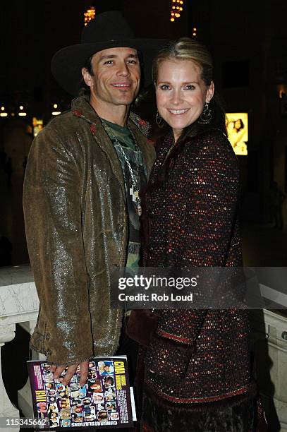 Scott Reeves of Blue County with Melissa Reeves during The 39th Annual CMA Awards - Warner Bros. After Party at Metrazur in New York, New York,...