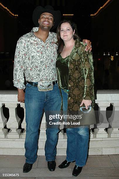 Cowboy Troy and Laura Coleman during The 39th Annual CMA Awards - Warner Bros. After Party at Metrazur in New York, New York, United States.