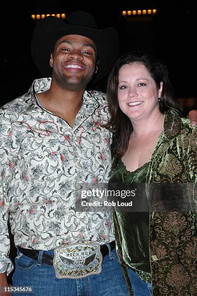 Cowboy Troy and Laura Coleman during The 39th Annual CMA Awards - Warner Bros. After Party at Metrazur in New York, New York, United States.