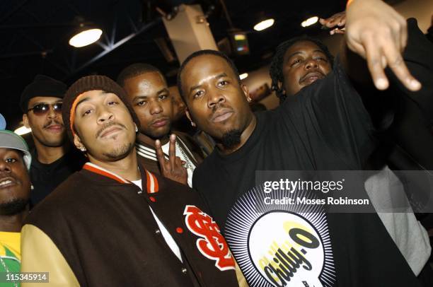 Ludacris and Big Boi during 14th Annual Ryan Cameron Celebrity Bowling Challenge at Atlanta Fun Center in Stone Mountain, Georgia, United States.