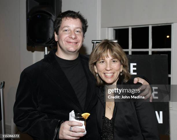 Comedian Jeffrey Ross with Creative Coalition Executive Director Robin Bronk