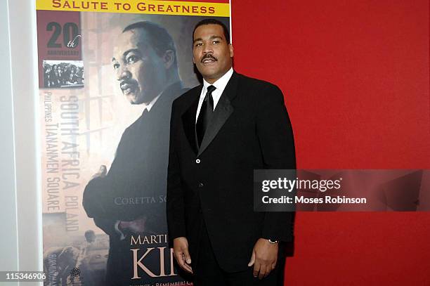 Dexter Scott King during Salute to Greatness Awards Dinner 20th Anniversary Holiday Observance at King Center in Atlanta, Georgia, United States.