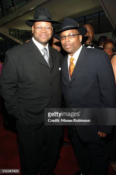 Jimmy Jam and Terry Lewis during 2006 Trumpet Awards - Arrivals at Georgia World Congress Center in Atlanta, Georgia, United States.