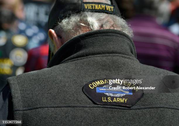 Army and Vietnam War veteran attends a Memorial Day event at the Santa Fe National Cemetery in Santa Fe, New Mexico. The cemetery is administered by...