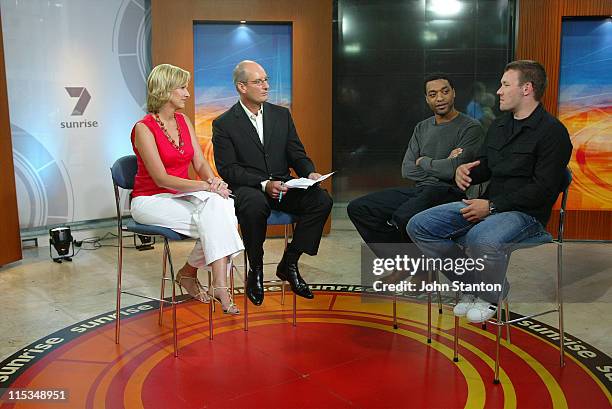 Melissa Doyle, David Koch, Chiwetel Ejiofor and Joel Edgerton