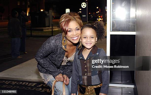 Tionne T Boz Watkins of TLC with Her Daughter Chase