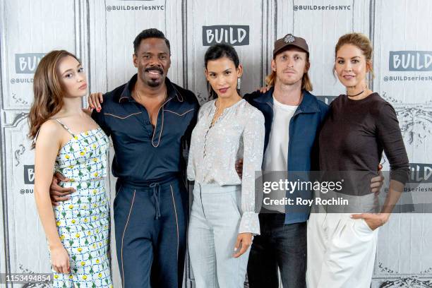 Alycia Debnam-Carey, Colman Domingo, Danay Garcia, Austin Amelio, Jenna Elfman discuss season 5 of "Fear The Walking Dead" with the Build Series at...