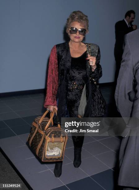 Tammy Faye Bakker Messner during Tammy Faye Bakker Messner Sighting at LAX - October 24, 1996 at Los Angeles International Airport in Los Angeles,...