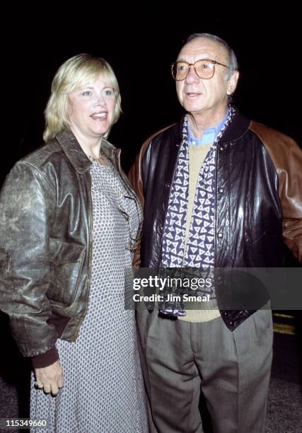 Neil Simon Diane Lander during David Foster/Neil Bogart Memorial Fund at Barker Hanger in Santa Monica, California, United States.