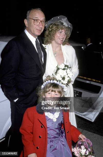 Neil Simon Diane Lander Daughter during Neil Simon Wedding Reception at Bistro Gradens in Beverly Hills, California, United States.