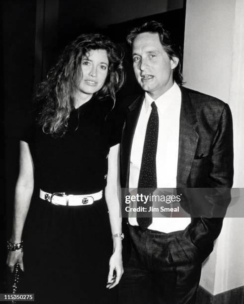 Michael Douglas and Wife Diandra during 1986 SOUL at Universalist Church in New York City, New York, United States.