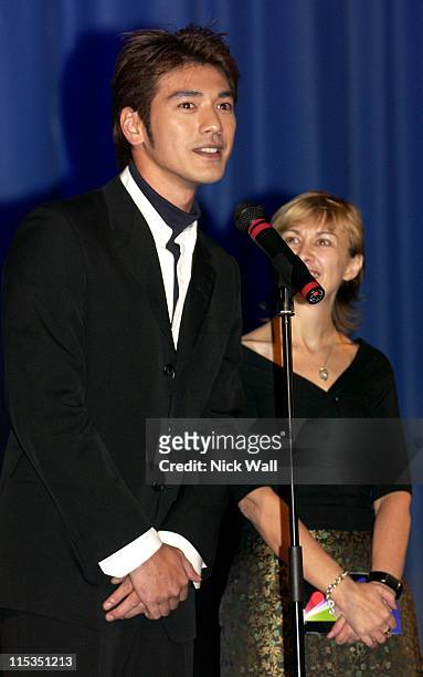 Takeshi Kaneshiro during The Times BFI London Film Festival 2004 - "House of Flying Daggers" - Family Gala at The Odeon West End in London, Great...