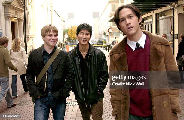 Brady Corbet, director Gregg Araki and Joseph Gordon-Levitt