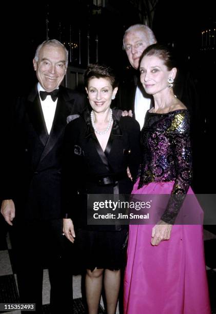 Leonard Lauder, Evelyn Lauder, Audrey Hepburn, and Givenchy