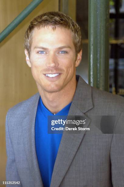 Jason Lewis during Jason Lewis, Jenny McCarthy and Dave Foley Leaving "WB11 Morning News" - April 29, 2004 at Daily News Building in New York City,...