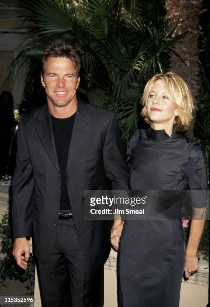 Dennis Quaid and Meg Ryan during Premiere Magazine 5th Annual "Women in Hollywood" Luncheon at Four Seasons Hotel in Beverly Hills, California,...